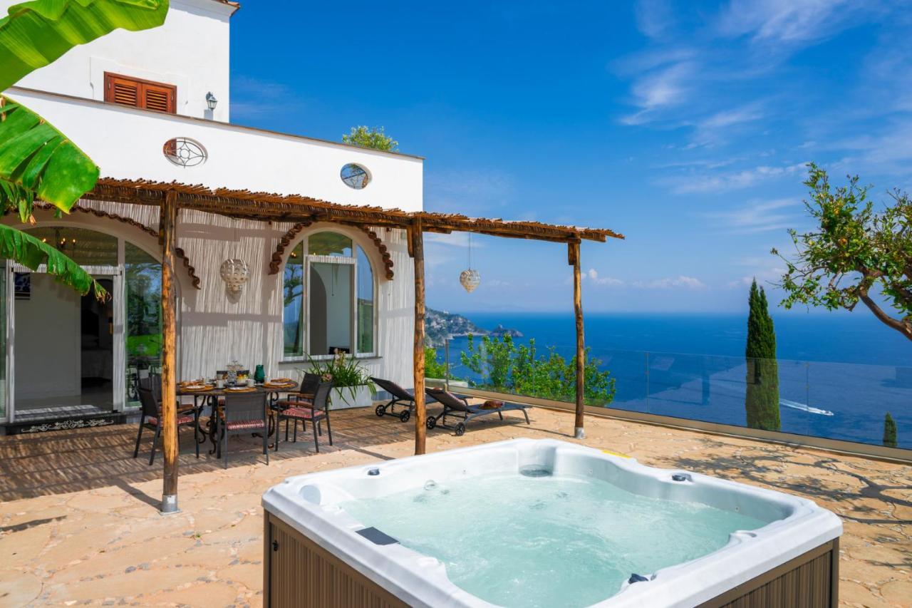 Villa Mimina - Exclusive Villa With Garden, Jacuzzi And Sea View Праяно Экстерьер фото